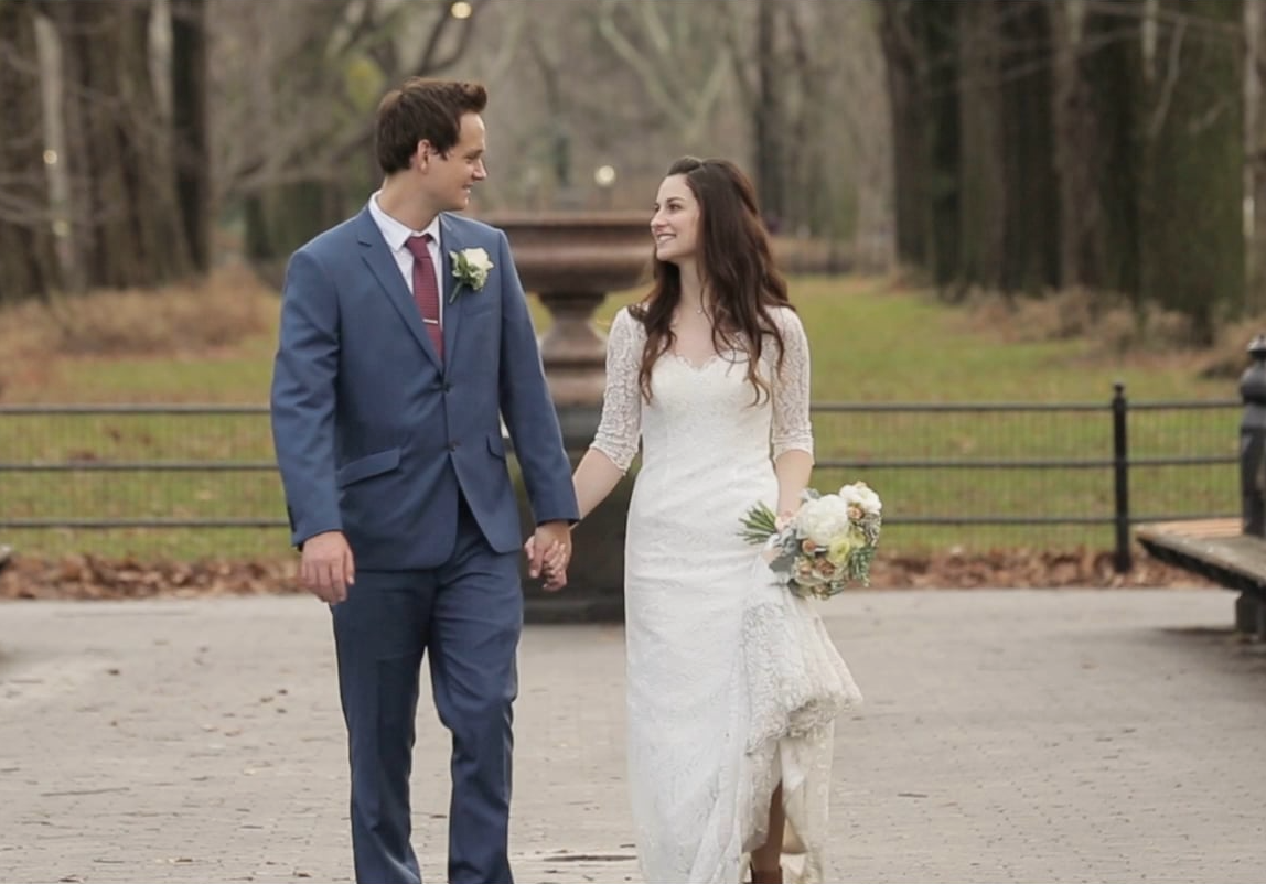 NYC Christmas Elopement Wedding