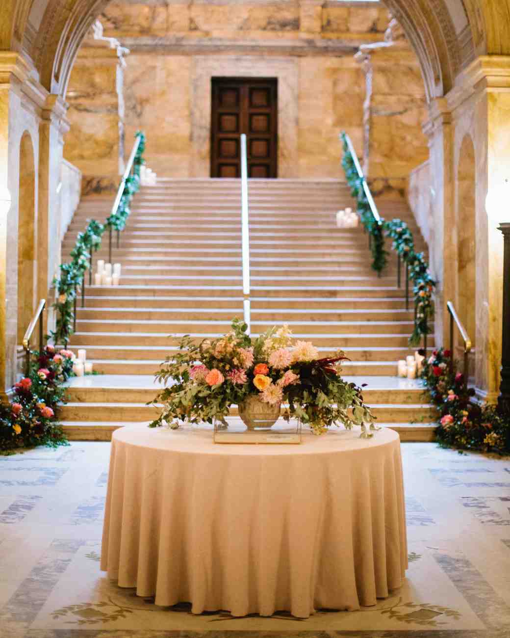 katie kent wedding stairs 109 s112765 0316 vert - Boston Library Wedding Video: Epitome of Elegance