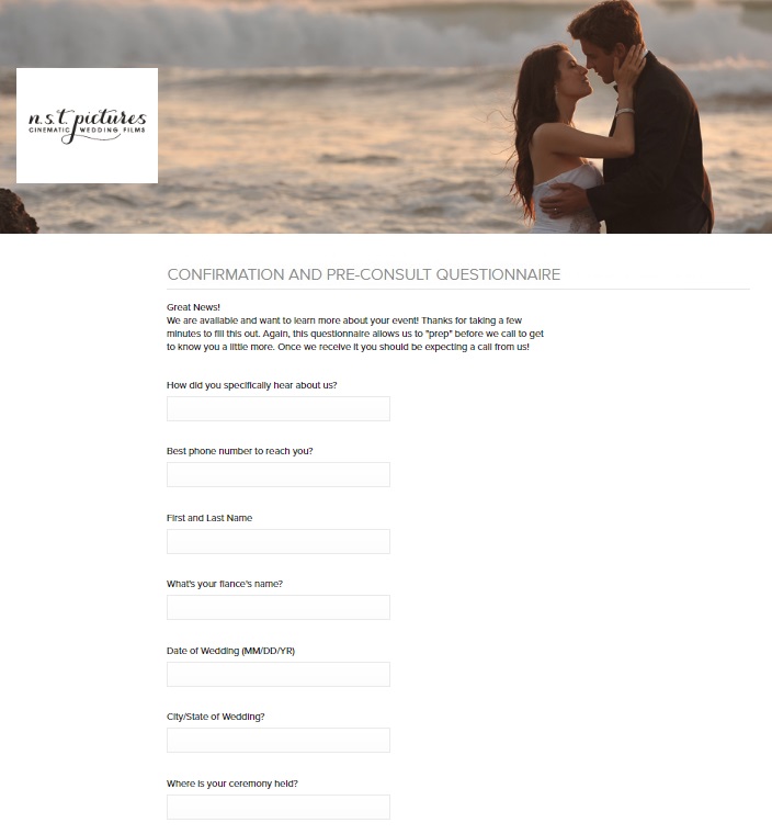 precon1 - The First Steps of Booking a Wedding Videographer