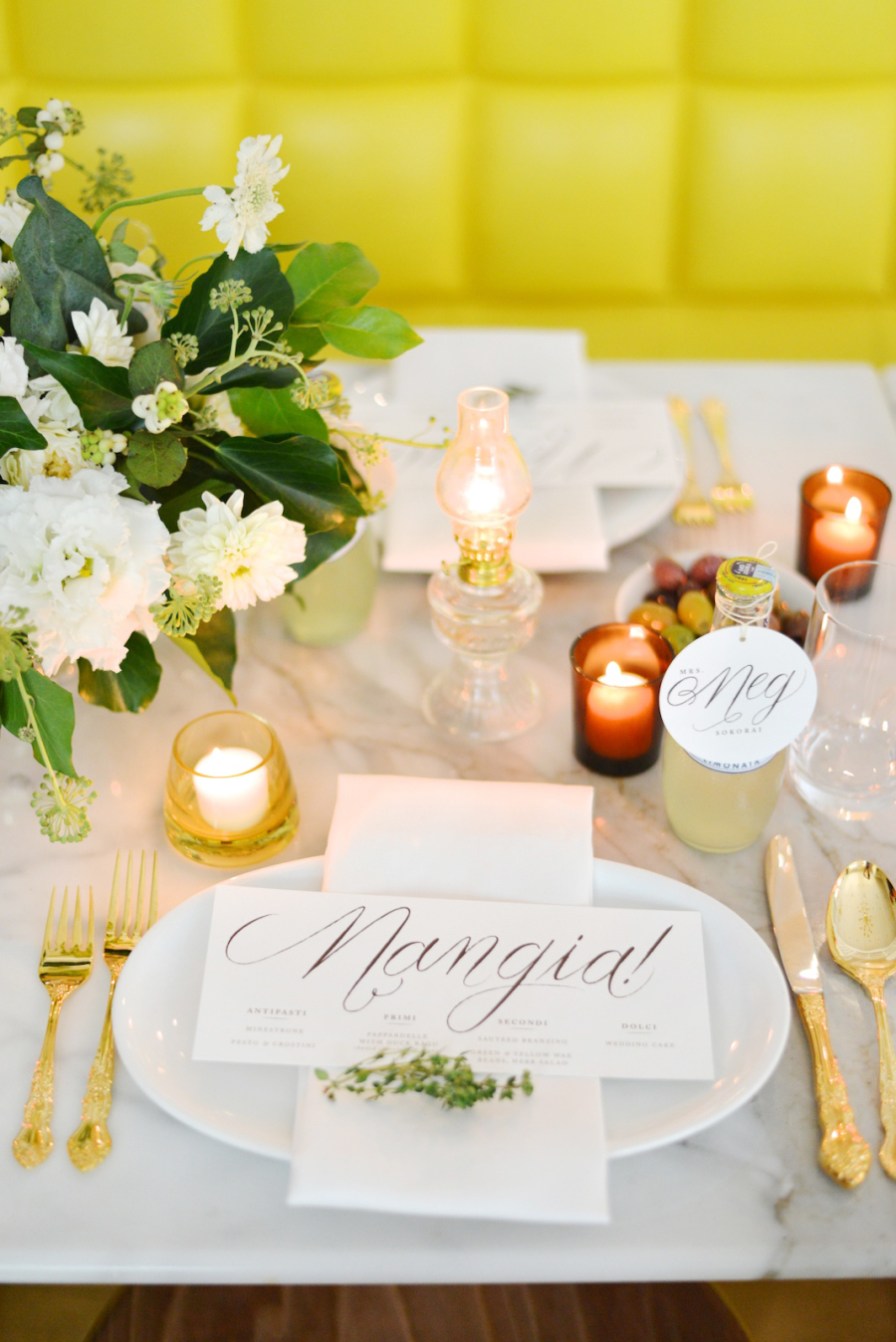 Style Me Pretty Cleo and Dan 11 - Yellow Inspiration Shoot from Jessica Schmitt + Roey Mizrahi Events