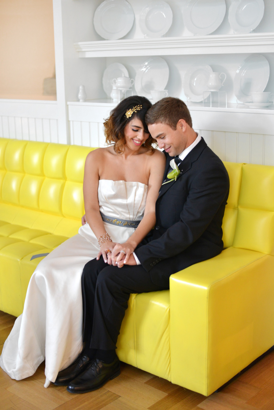Style Me Pretty Cleo and Dan 5 - Yellow Inspiration Shoot from Jessica Schmitt + Roey Mizrahi Events