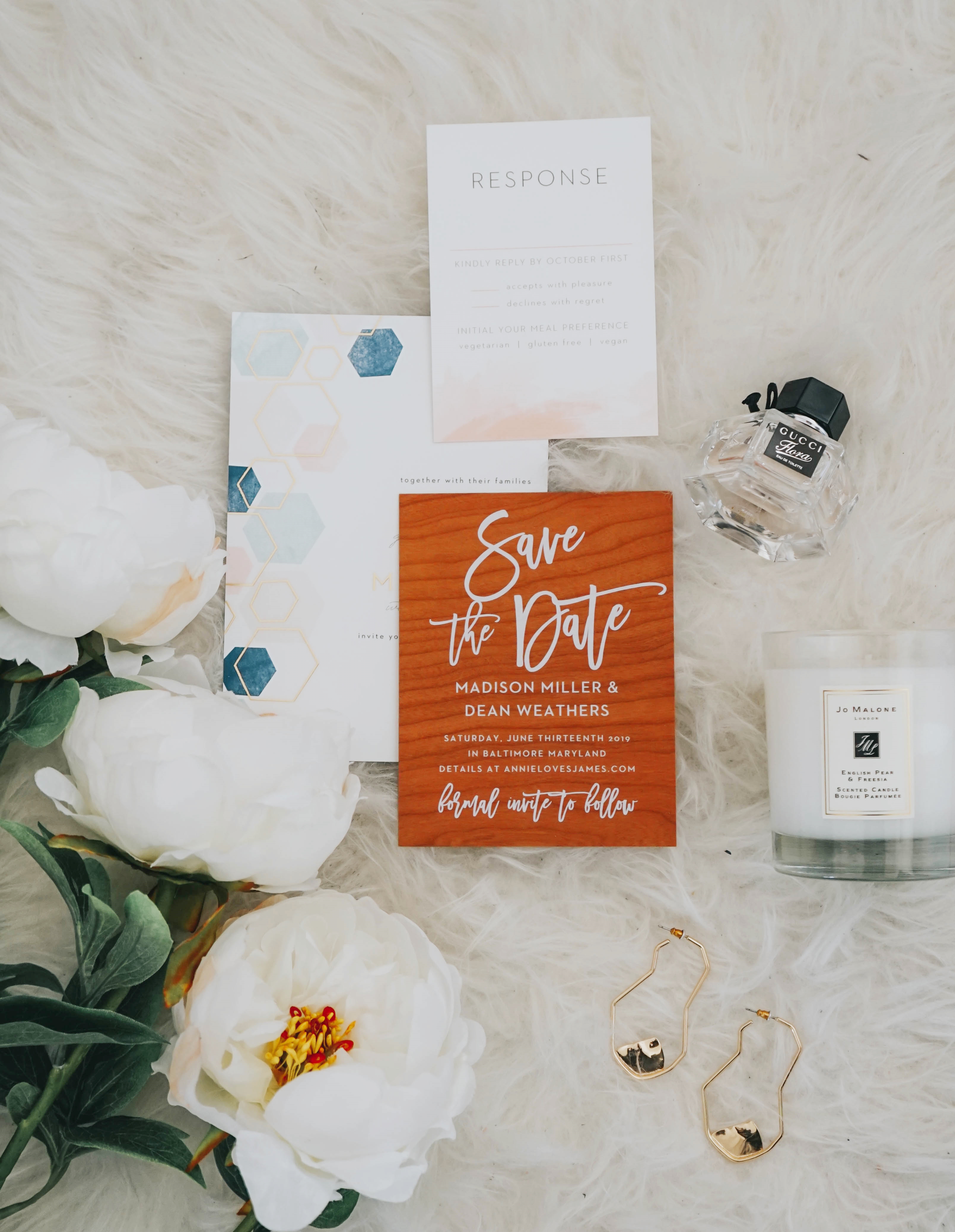 basic invites 2 - Mark Their Calendars With Wooden Save-the-Dates