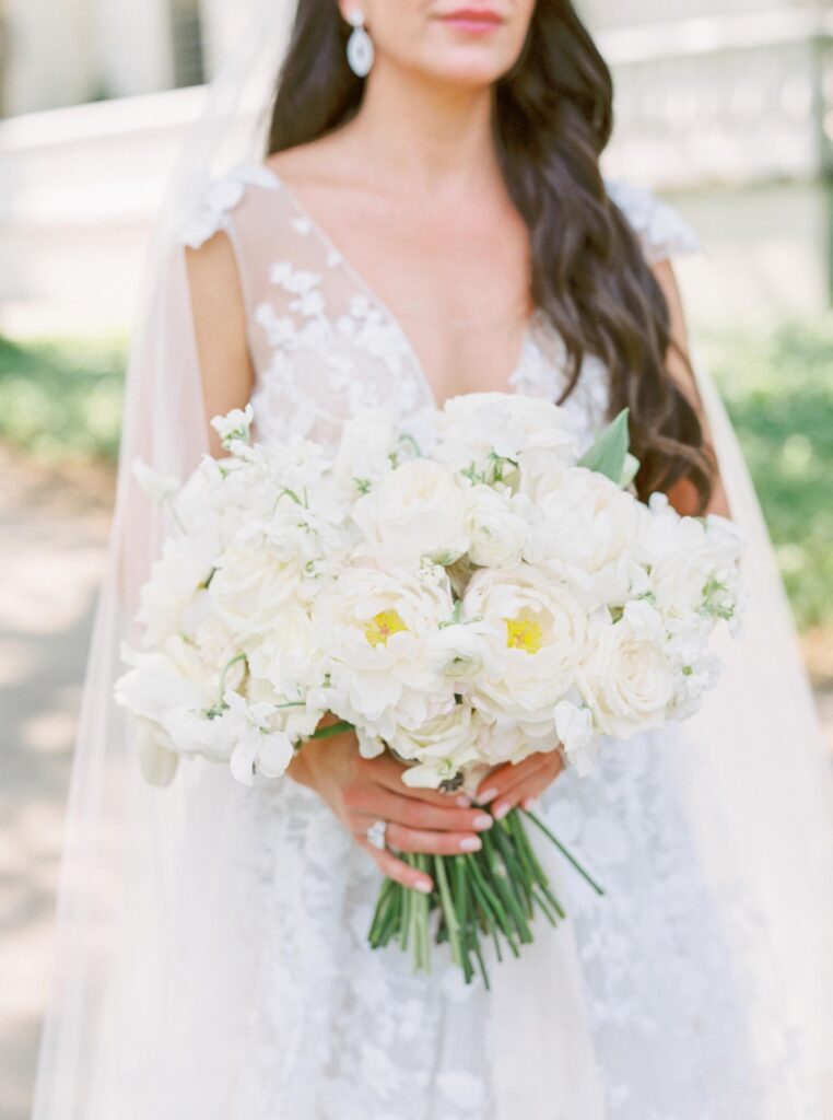 flowers 762x1024 - A Glamorous Greenery-Filled Wedding Featured in Style Me Pretty