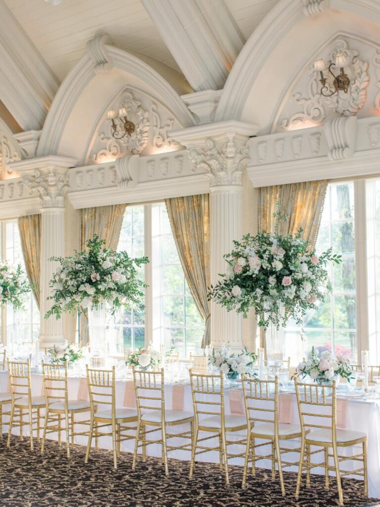 venue vertical architecture 768x1024 - A Glamorous Greenery-Filled Wedding Featured in Style Me Pretty