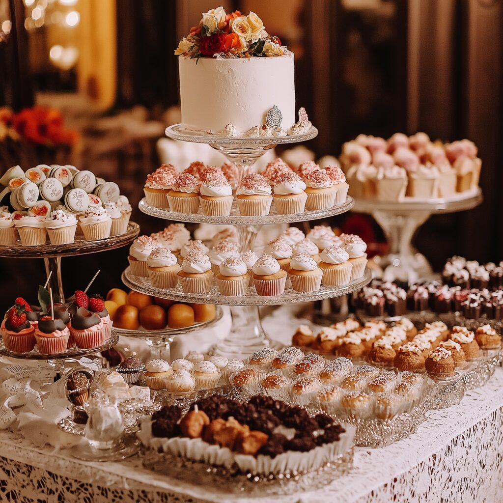 dessert bar wedding 1024x1024 - Make Your Upscale Wedding Even More Memorable With These 11 Creative Additions