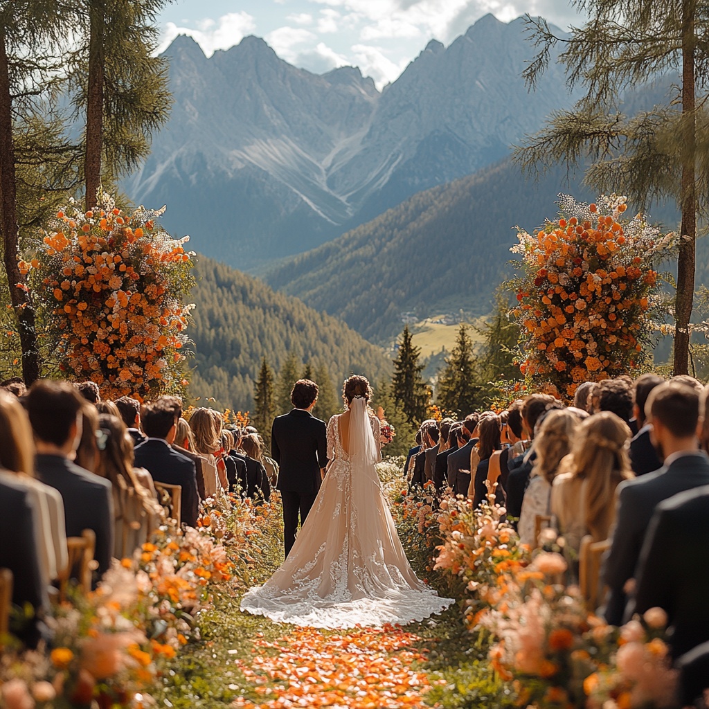 peach mountain wedding - Grace in the Great Outdoors: 10 Tips for a Sophisticated Wilderness Wedding