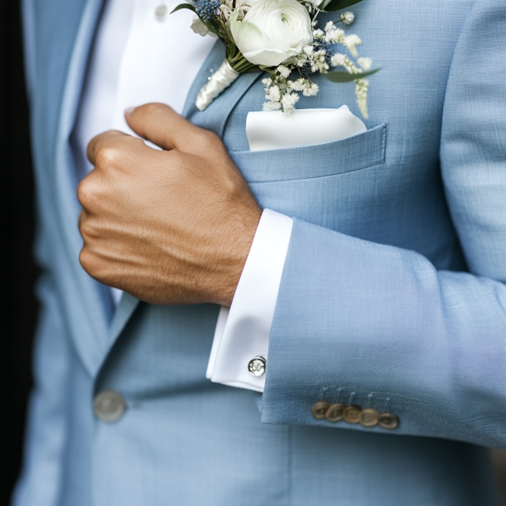 blue suit groom - Style Down the Aisle: 7 Ways to Improve the Groom's Attire