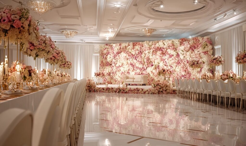 Country Club Weddings: The Perfect Classic Venue weddings at country clubs with pink florals 1024x610 - Country Club Weddings: The Perfect Classic Venue