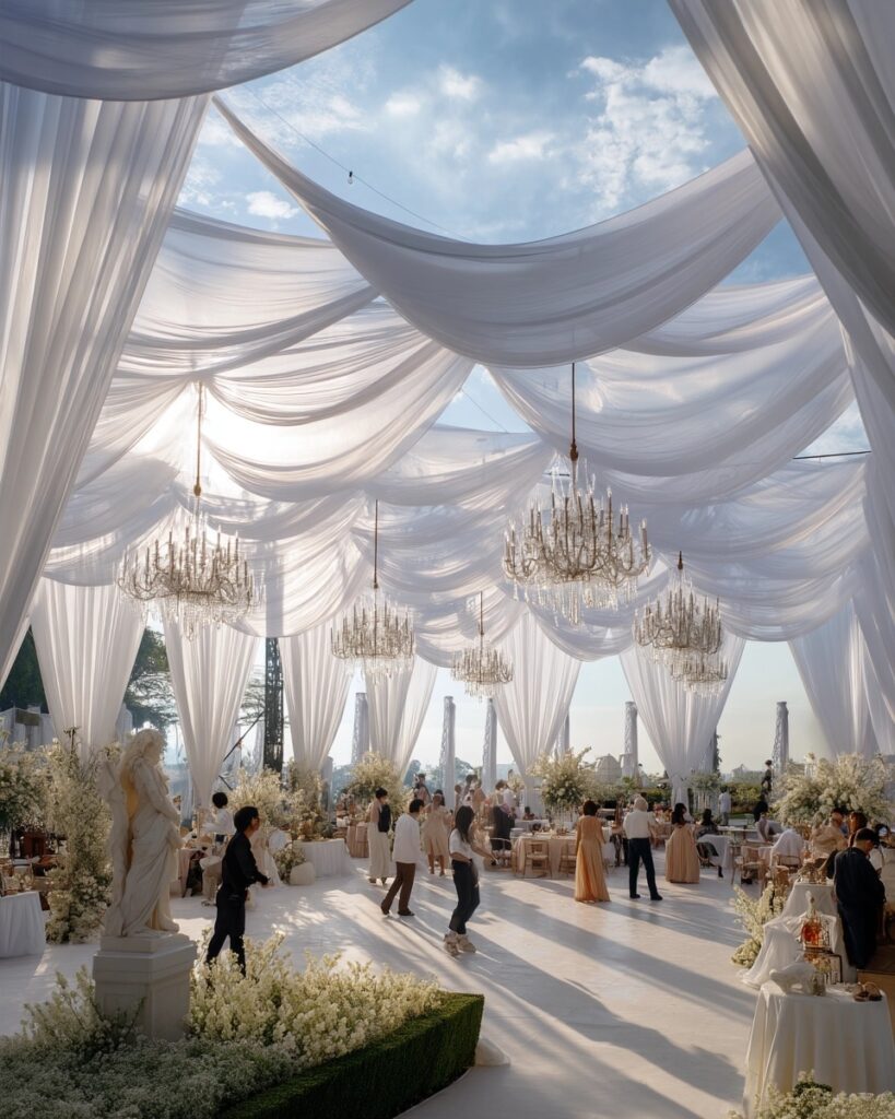 6 Legal Marriage To Dos to Review Before You Say "I Do" all white wedding with white drapery 819x1024 - 6 Legal Marriage To Dos to Review Before You Say "I Do"