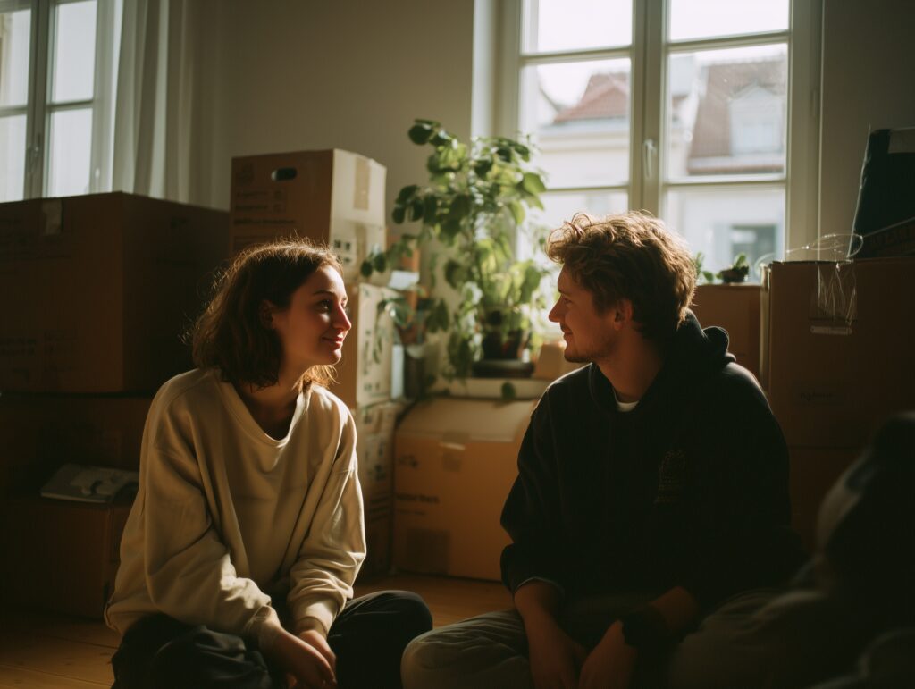 newlyweds moving in together